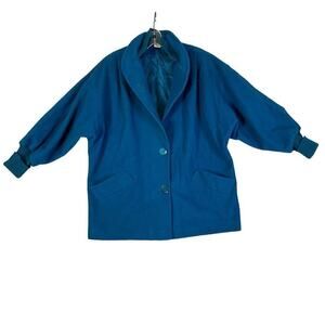 Vintage Michelle Stuart Wool Coat Women's Sz M 80’s Union Made in USA